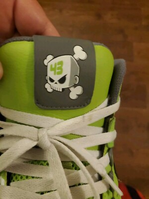 RARE VINTAGE DC SHOES Green Ken Block Leather Hi SE #43