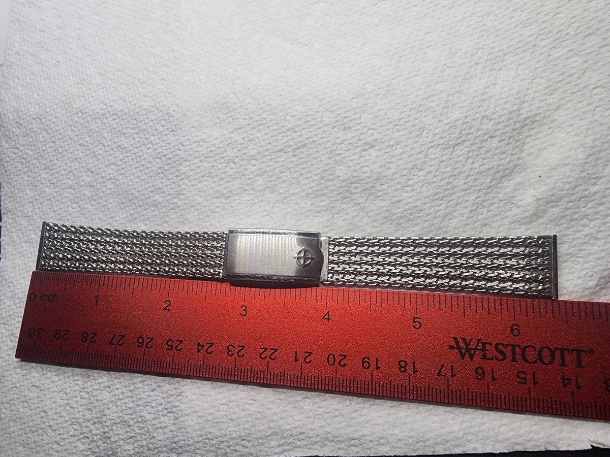 Vintage Zodiac watch 18mm straight Mesh band by JB Champion Vintage Zodiac watch 18mm straight Mesh band by JB Champion