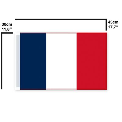 AMOYER Frankreich Flagge Polyester – 150x90 Cm, Mit Messingösen, Für Innen & Außen