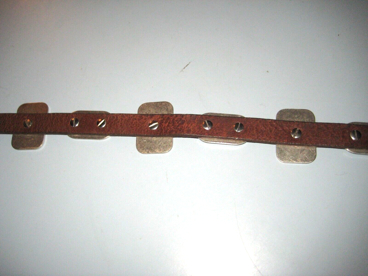 Navasota Womens Conch Belt Brown Adjustable Medium 28 display picture 1