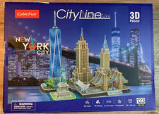 Cubic Fun 3D Puzzle City Line New York City Hobby Puzzle New in Box-123 Pieces