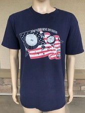 Vintage 82nd Airborne Division T Shirt M.J. Soffe USA Made Size Large Parachute