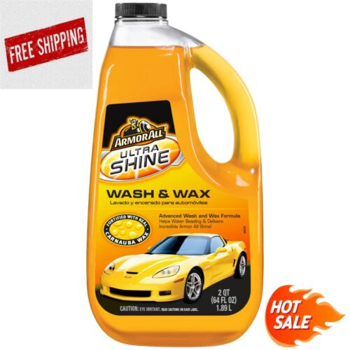 Armor All Ultra Shine Wash and Wax - 64 FL OZ Bottle