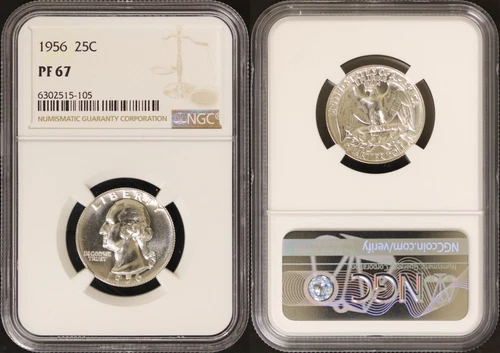 1956 Proof Washington Quarter - NGC PF67