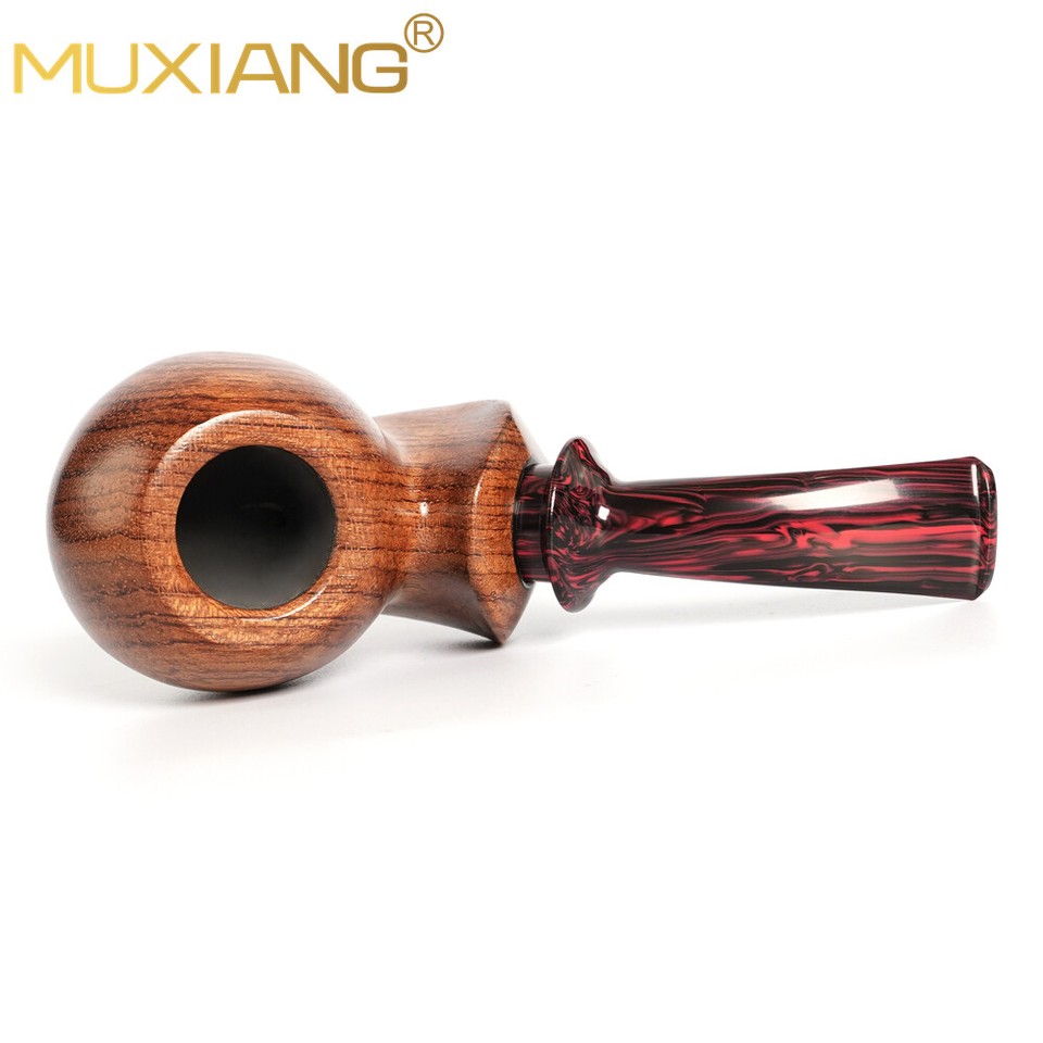 Freehand Blowfish Pipe Rosewood Smoking Pipe Handmade Bent Curved