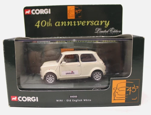 Corgi 04503 Ltd Ed. 40th Anniversary "Mini - Old English White" Legoland