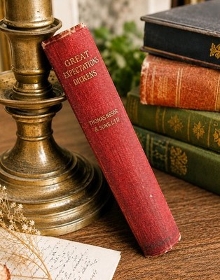 Charles Dickens Great Expectations Nelson's Classics HC Inscribed 1950