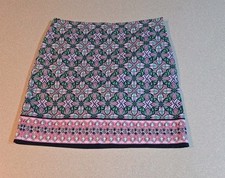 Ladies Talbots Pink and Green Skirt Size 8 Excellent Condition.