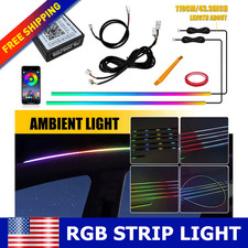 110cm Wire Neon Cold Light For Car Interior LED Atmosphere Strip Decoration 12V