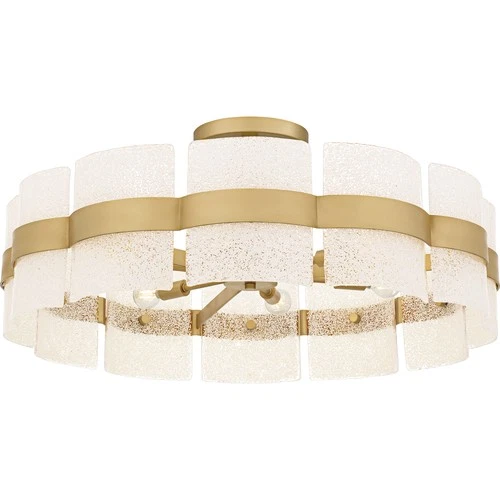 Quoizel SWE1730 Sweeney 6 Light 30"W Semi-Flush Drum Ceiling - Black - Picture 8 of 11