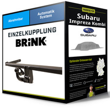 Abnehmbare Anhängerkupplung für SUBARU Impreza Kombi 1992-2000 Typ GF Brink NEU