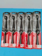 5 Packs Colgate 360 Puissance Charcoal  10 Total Brush Heads Soft Bristles (/)