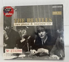 The Beatles Rare Photos & Interview CD Digipaks Vol 1 Sealed NOS Limited Edition