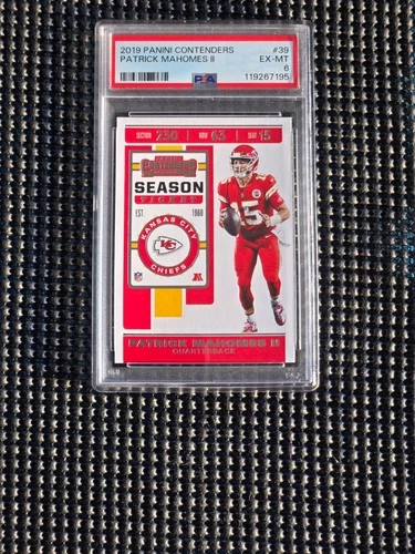 2019 Panini Contenders Patrick Mahomes II #39 PSA 6