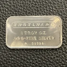 Vintage Engelhard 1 Oz .999 Fine Silver Bar P 51514 Frosted Back 1 Troy Ounce