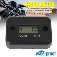 Small Digital Hour Meter For Lawn Mower Generator Motorcycle ATV Waterproofwf