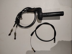 97 900SS DUCATI Throttle Housing Tube Assembly w/ Cables and Choke Cable