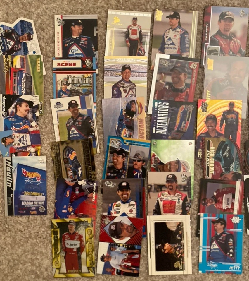 Lote de 26 tarjetas de carreras diferentes de KYLE PETTY Nascar Foto 3 de 3