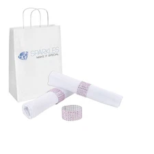 100 Pink Rhinestone Napkin Rings 6 Row - diamond wedding party sash holder