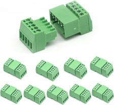 10Set 4Pin 2.54mm Pitch Screw Terminal Block Connector Size: 4P-10Set
