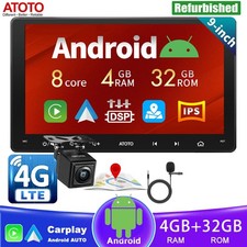 ATOTO S8 9" Universal Android 4G 32G GPS Carplay Car Stereo Radio 4G LTE Camera