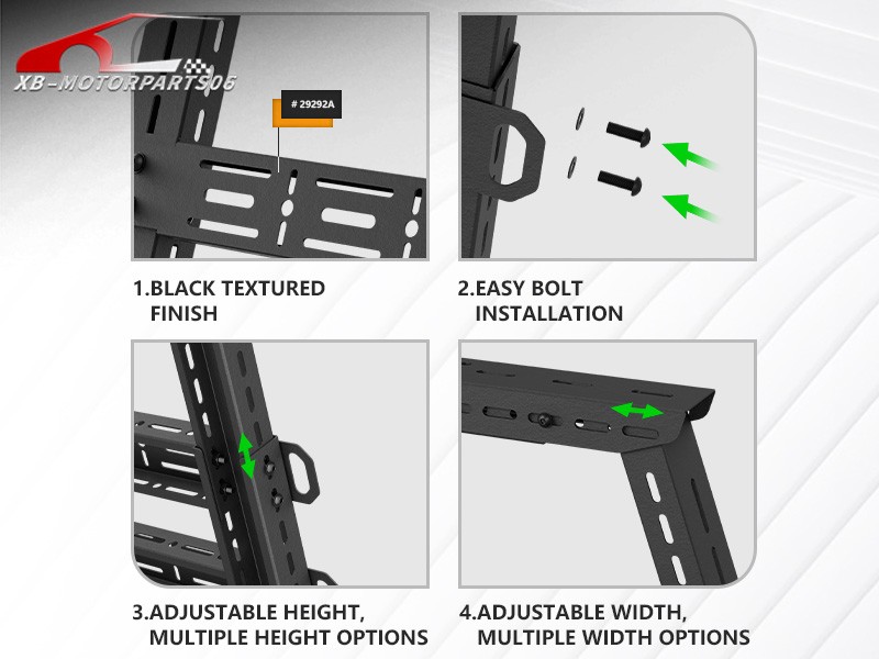 16.8-25" High Bed Racks Truck Cargo Carrier For Tacoma/Tundra/Titan/Frontier/JT