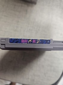 Skate or Die 2 (Nintendo Entertainment System, 1990) NES Authentic LABEL DAMAGED