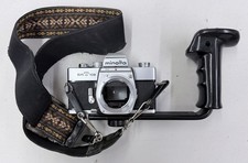 Vintage Minolta SRT 102 Silver Camera Japan - Strap And Additional Grip