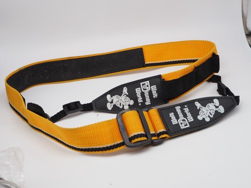 Classic Official Walt Disney World Mickey Mouse wide Camera strap, 1980s Yellow - Picture 2 of 9