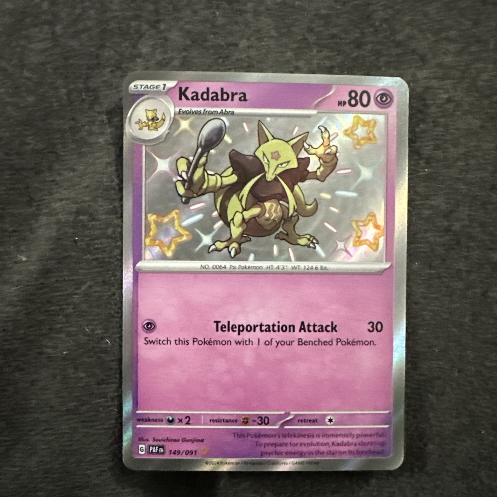 Kadabra 149/091 SV: Paldean Fates Holo