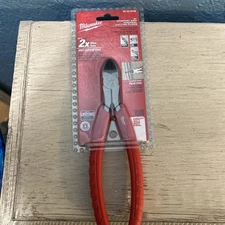 Milwaukee Diagonal Cutting Pliers Tool 48-22-6108 8” Comfort Grip Iron Carbide