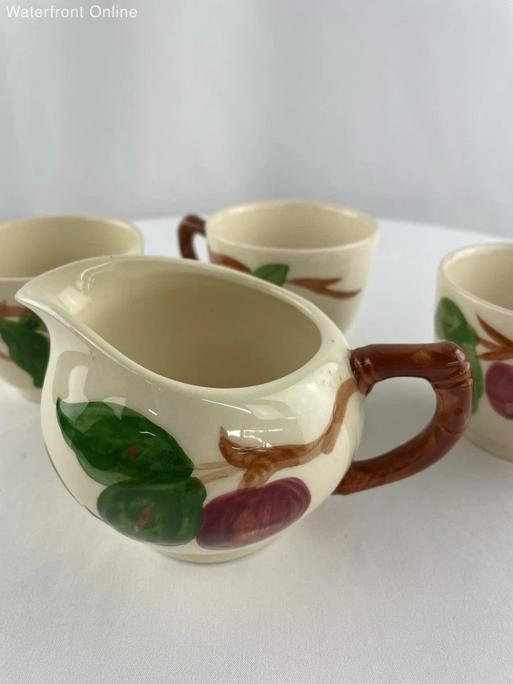 Juego de tazas y crema vintage de manzana franciscana Country Foto 2 de 4