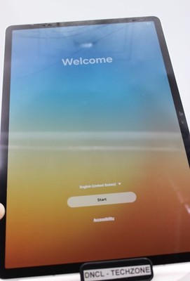 Samsung Tab S8+ 128GB Silver Unknown Carrier - Screen Glitching - Cracked Screen