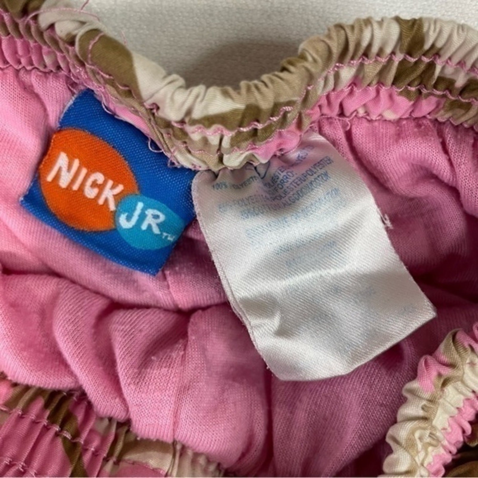 Nickelodeon Pink Camo Jogger Pants Girl’s Size 6 Nick Jr.vintage 