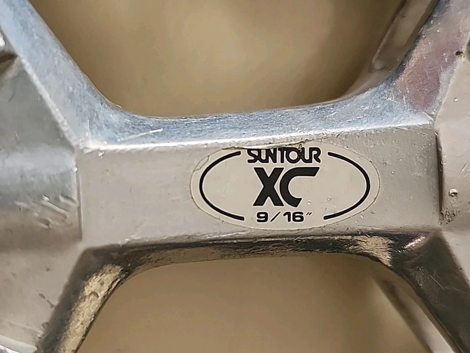 Pedales de plataforma vintage Suntour XC-II Bear Trap 9/16" BMX Mountain MTB ATB Foto 2 de 4