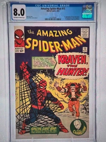 Amazing Spider-Man #15 (Aug 1964, Marvel Comics) CGC 8.0