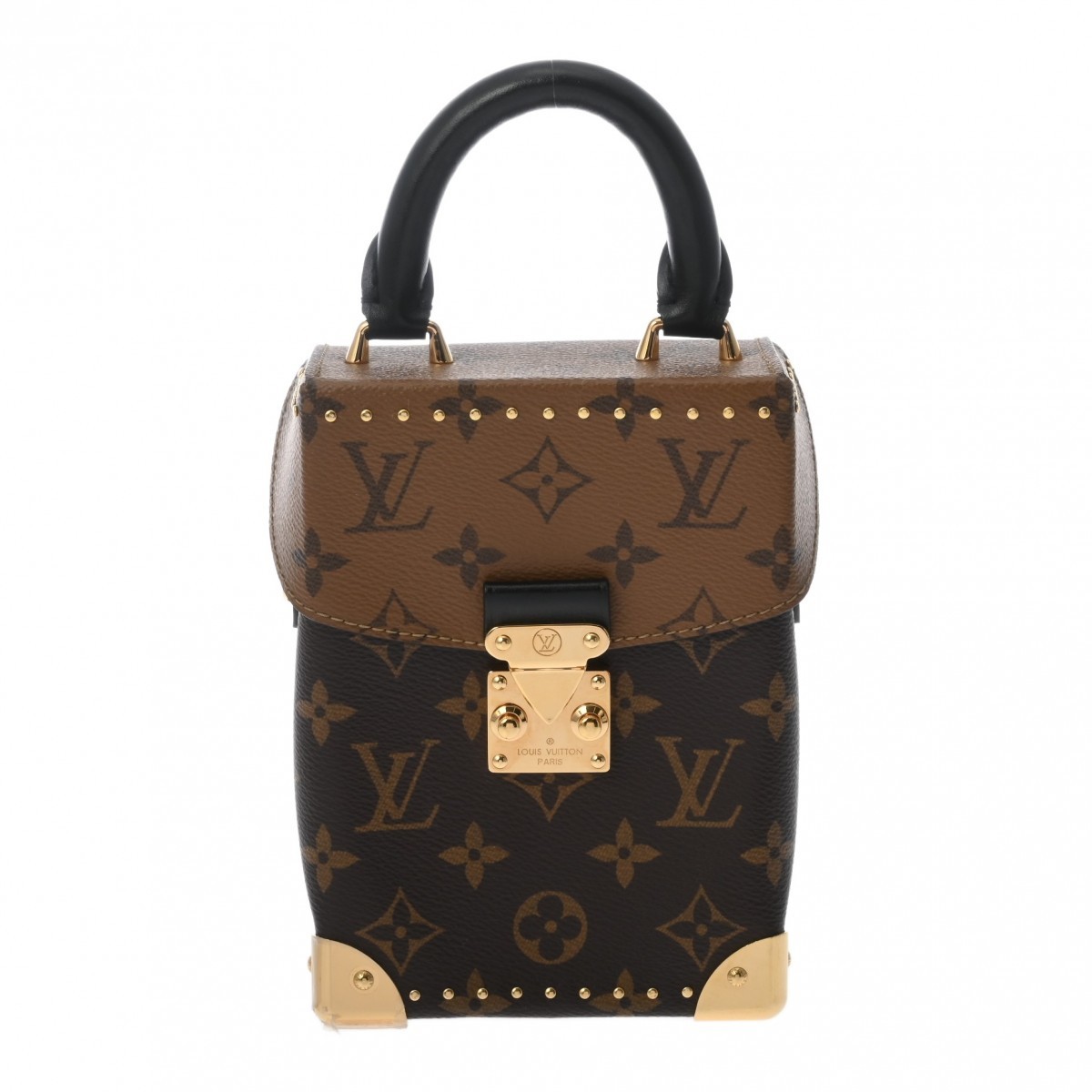 LOUIS VUITTON Camera box M82465 Monogram reverse Monogram canvas Brown unise...