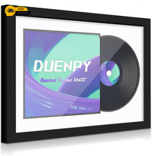 Vinyl Record Display Frame 16x22 Inches Display Record Album and 12.5x12.5 Album