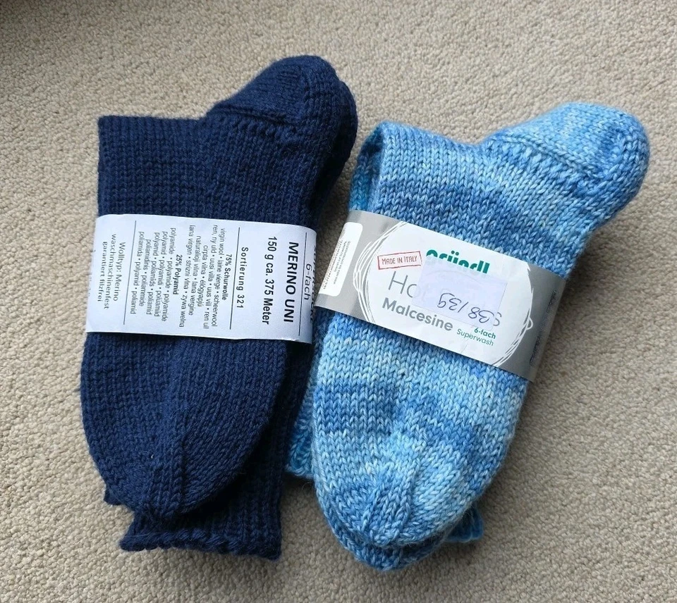 4 Paar Handgestrickte Socken Größe 38/39 Herren Strümpfe Diabetiker - Bild 3 von 4