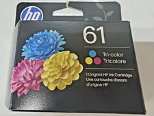 Genuine HP 61 Original Inkjet Ink Cartridge Tri-color Pack EXP 2/2028 NEW SEALED