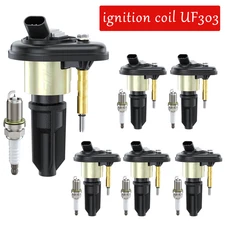 6X Ignition Coils+Spark Plugs for Chevy Trailblazer GMC Canyon Envoy Buick UF303
