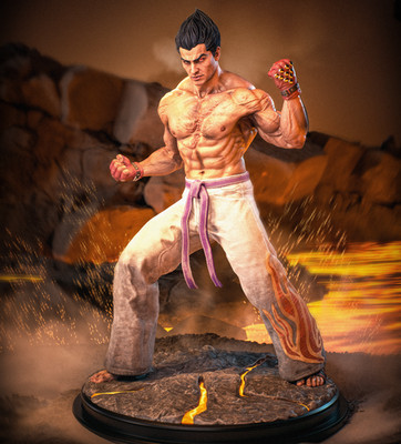 Kazuya-Tekken Sculpture (300mm) Unassembled/Unpainted/3D Printed