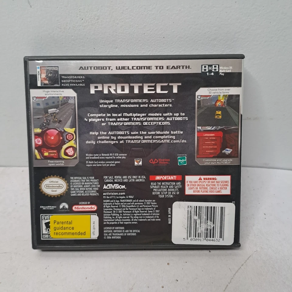 Transformers Autobots Nintendo Ds Complete Manual Vgc (1) - Image 2 of 3