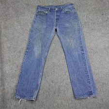 Vintage Levis 501xx Jeans Mens 36x32 Blue Denim 501 XX Button Fly Pants Y2K 2006