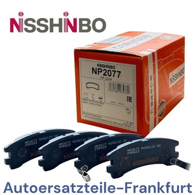 NISSHINBO Rear Brake Pads for NISSAN TERRANO I (WD21) + TERRANO II (R20)