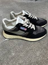 Autry Reelwind Low Sneakers Men’s UK 9 / EU 43 Black Grey Retro Runner Luxury