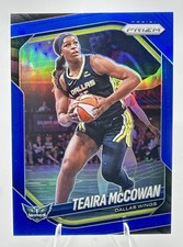 2025 Panini WNBA Prizm Teaira McCowan Blue Prizm #116/199 #48 Dallas Wings