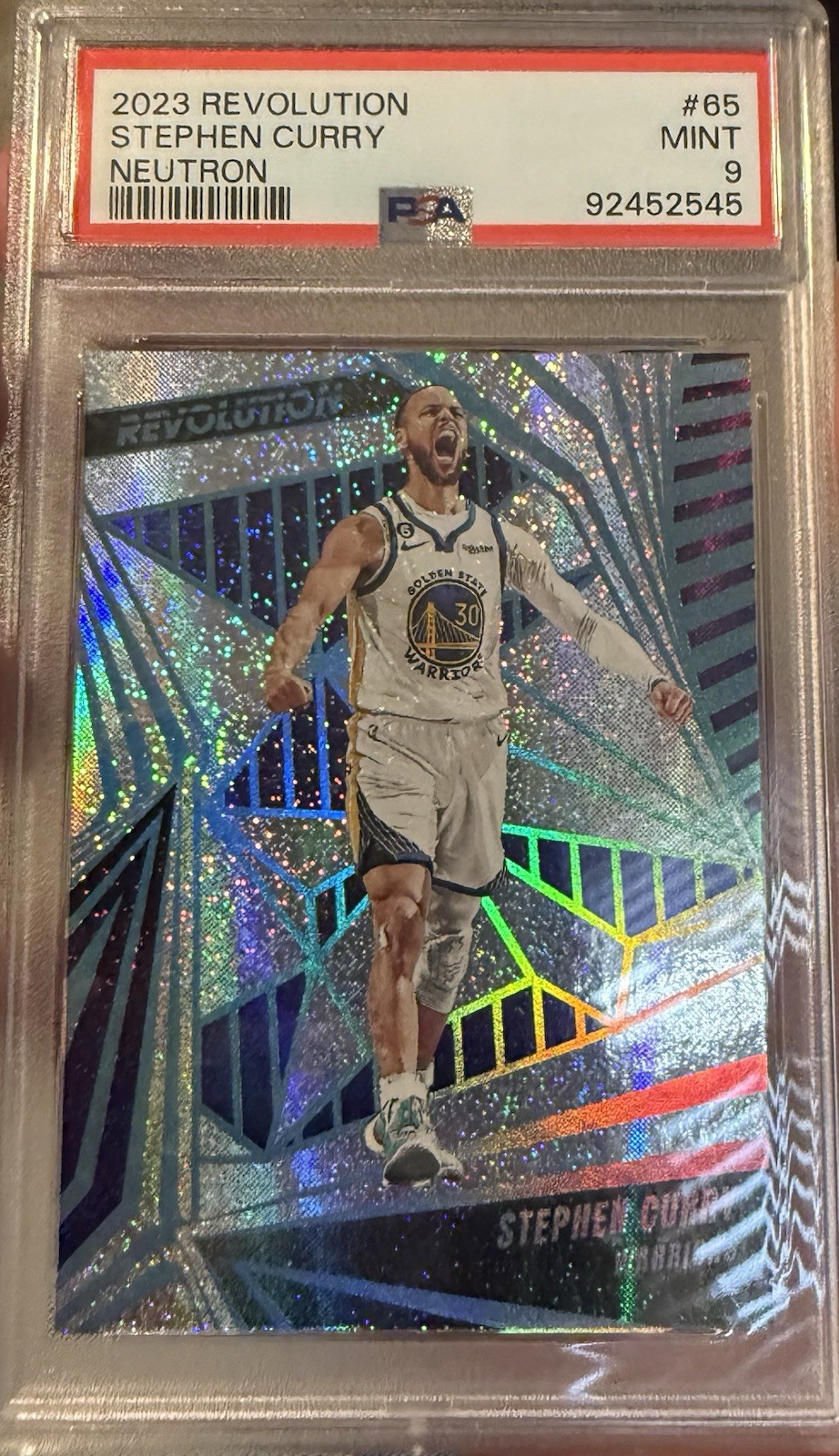 2023-24 Panini Revolution Stephen Curry Neutron #65 /125 PSA 9
