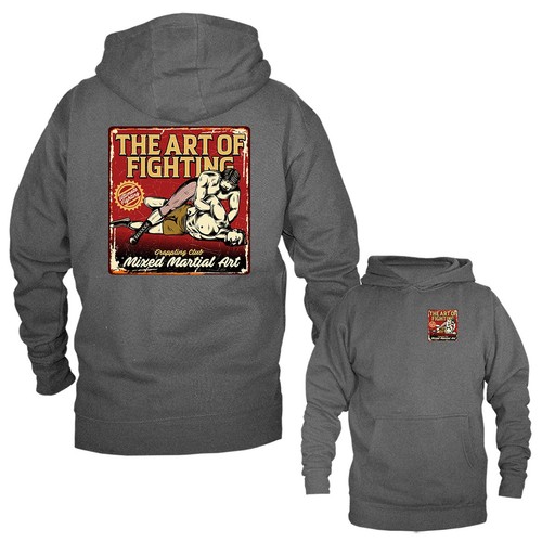 Sudadera con capucha pulóver Art of Fighting de artes marciales mixtas - Imagen 5 de 10