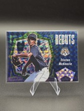 2021 Panini Mosaic - Debuts Triston McKenzie #PD14 Green Mosaic (RC)
